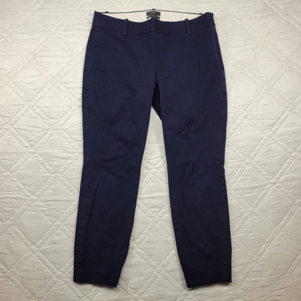 J.Crew Minnie blue side zip dress pants size 10